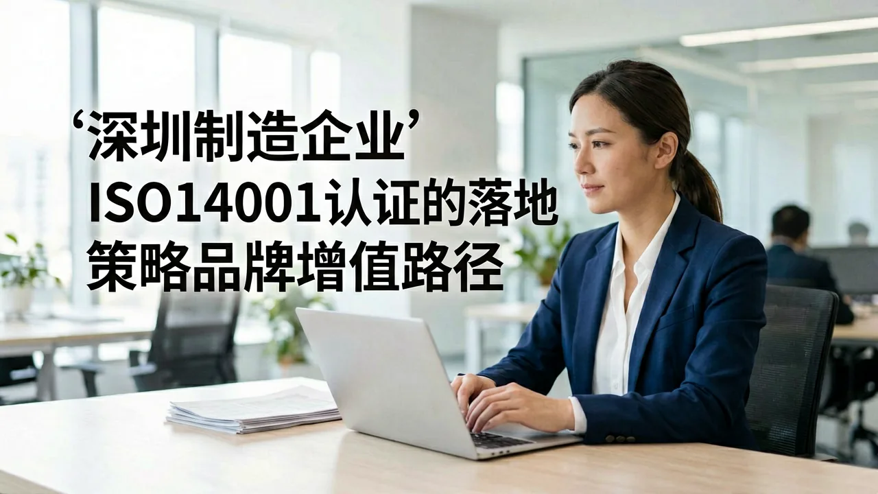 深圳制造企业ISO14001认证的落地策略与品牌增值路径